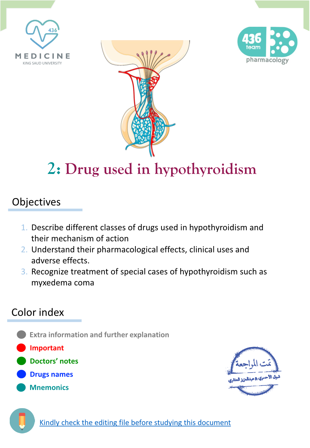 Drug Used in Hypothyroidism