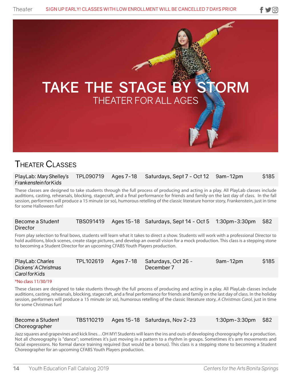 Take the Stage by Storm Theater for All Ages