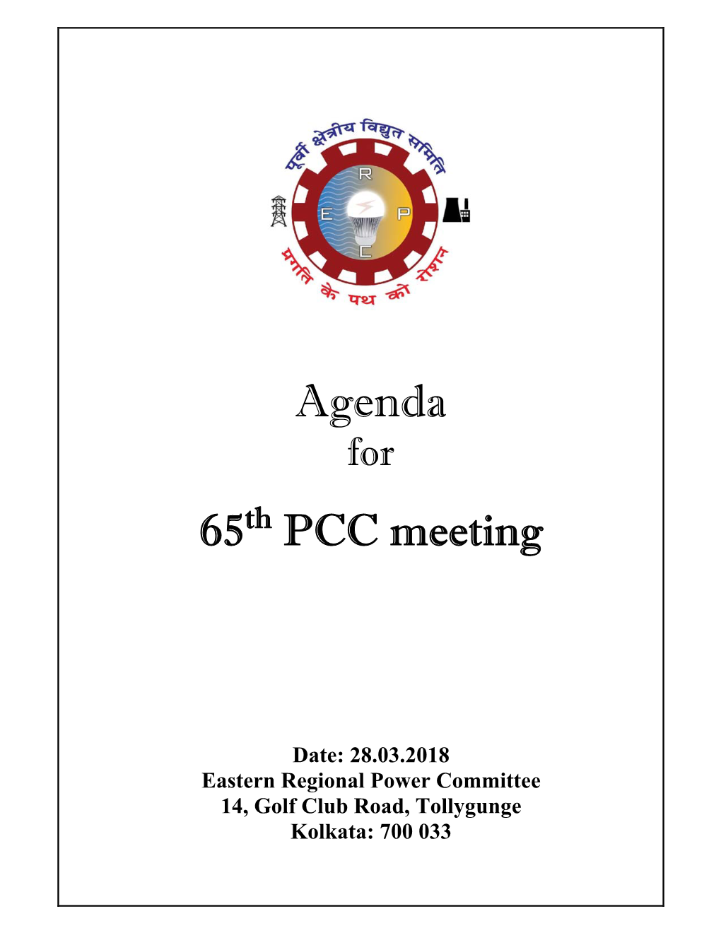 Agenda of 65PCCAGENDA