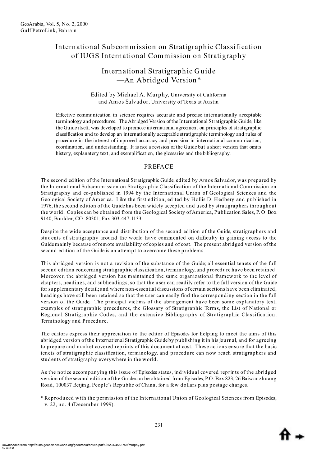 International Subcommission on Stratigraphic Classification of IUGS International Commission on Stratigraphy