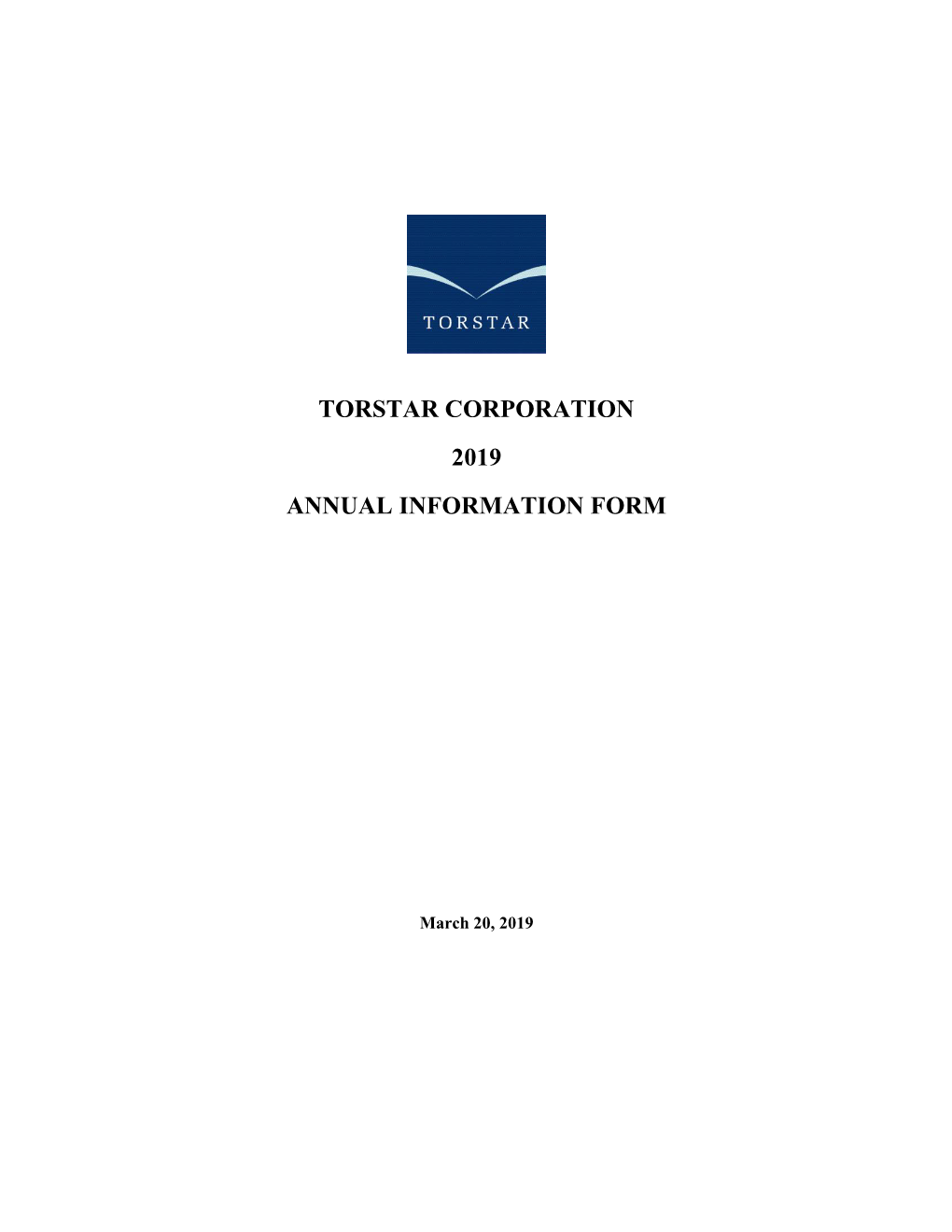 2019 Annual Information Form