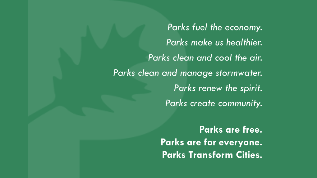 Learn More About the Benefits of Investing in Pittsburgh's Parks