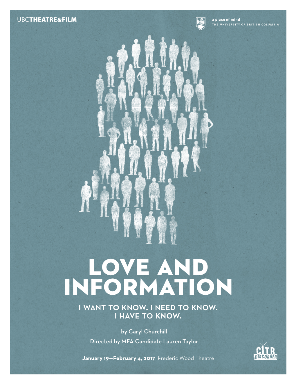 LOVE and INFORMATION I Want to Know