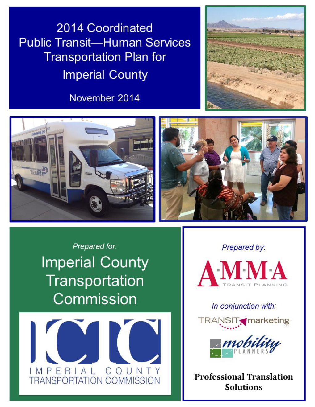 2014 Public Transit—Human Services Transportation Coordination Plan for Imperial County