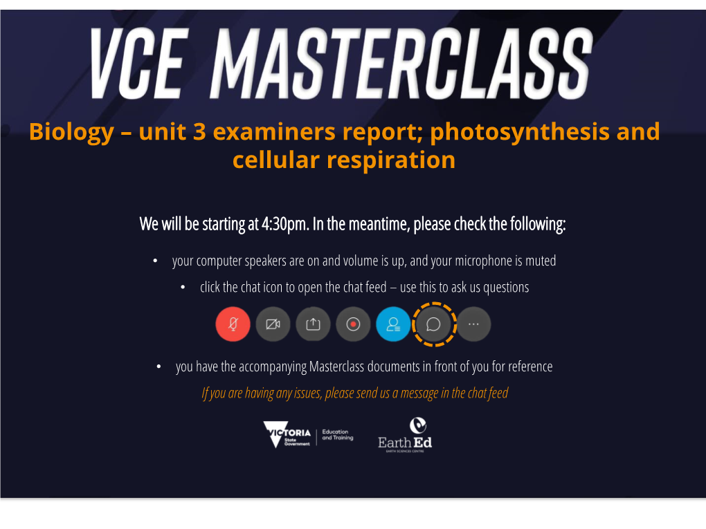 Photosynthesis and Cellular Respiration