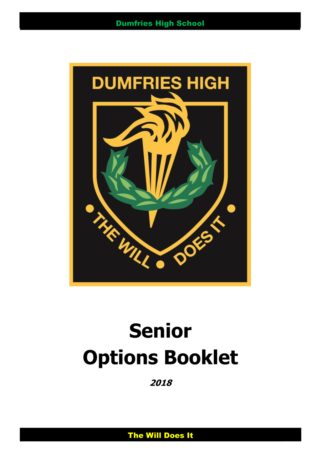 Senior Options Booklet