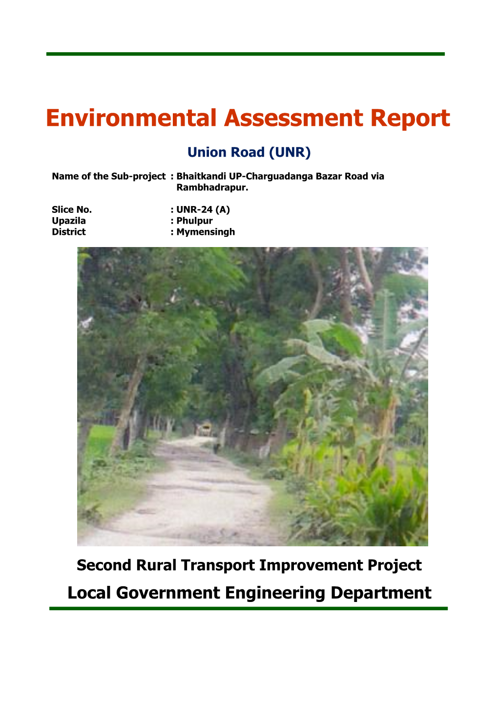 Environmental Assessment Report