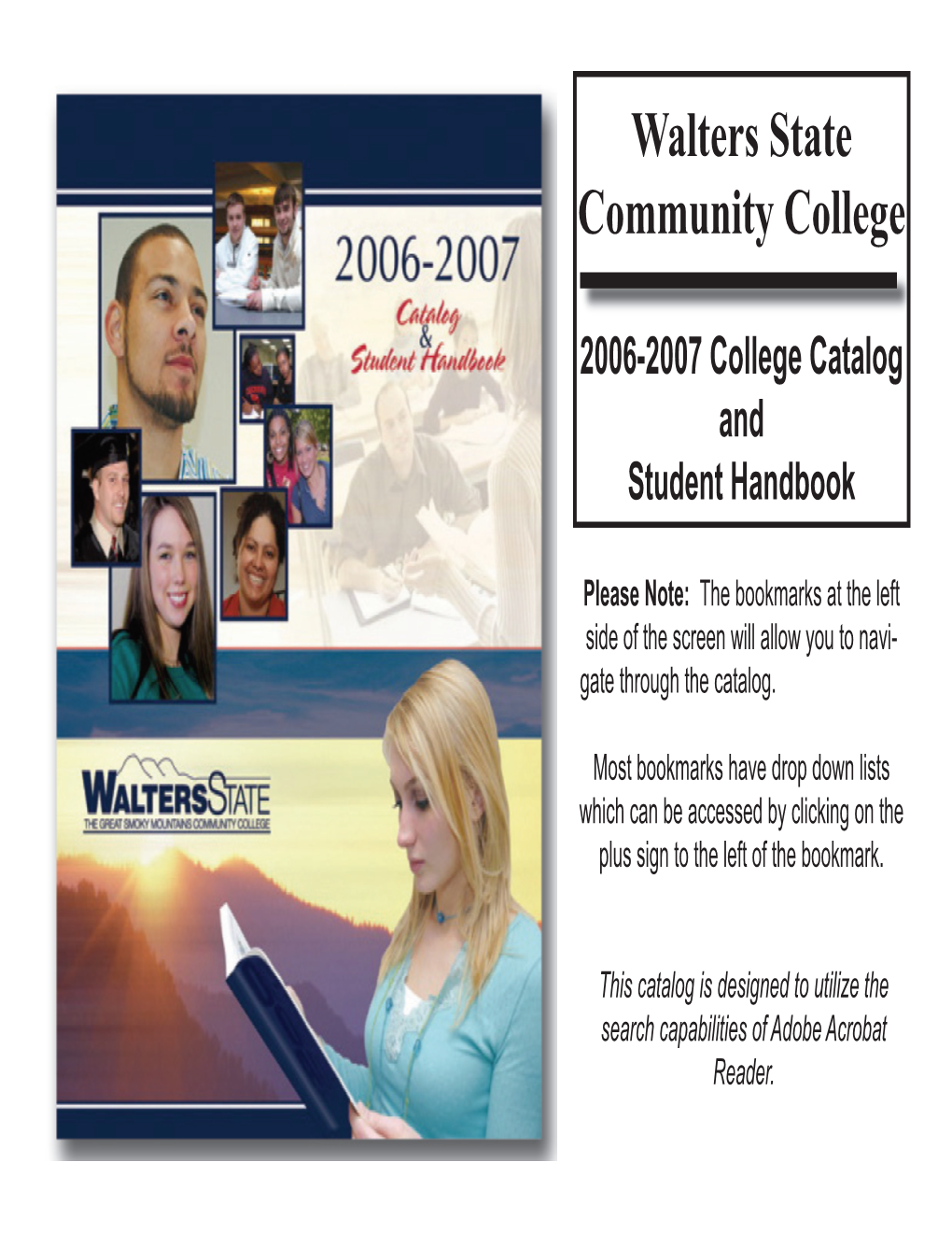 2006-2007 College Catalog and Student Handbook