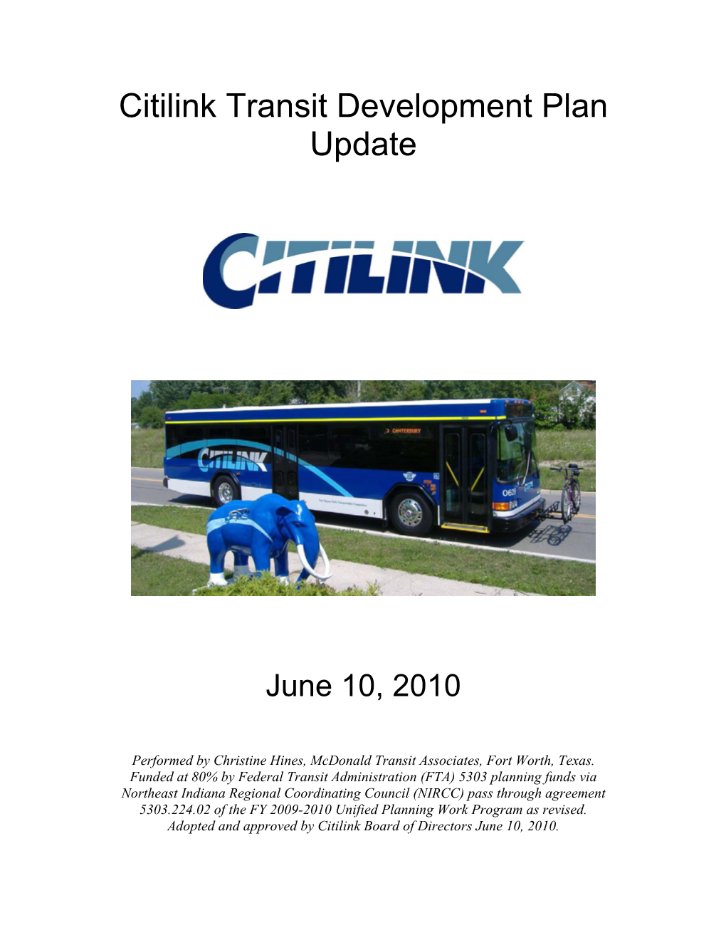 Citilink Transit Development Plan Update