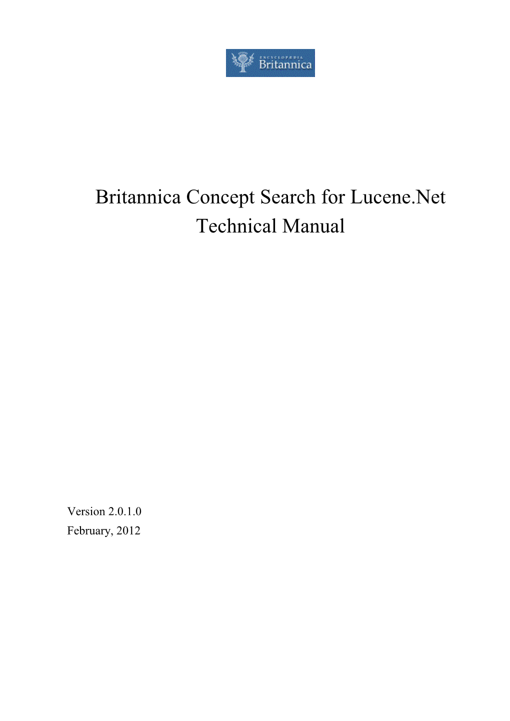 Britannica Concept Search for Lucene.Net Technical Manual