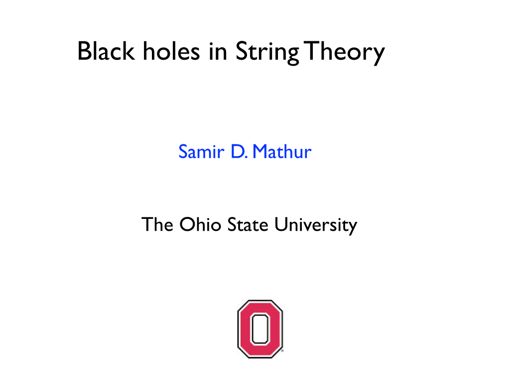 Black Holes in String Theory
