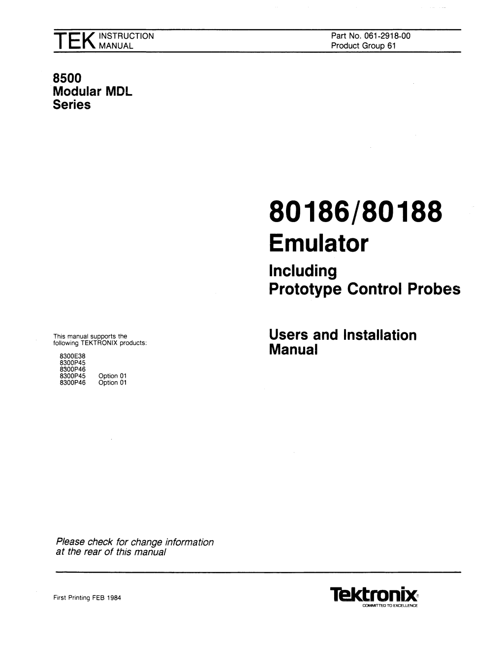 Emulator Including Prototype Control Probes