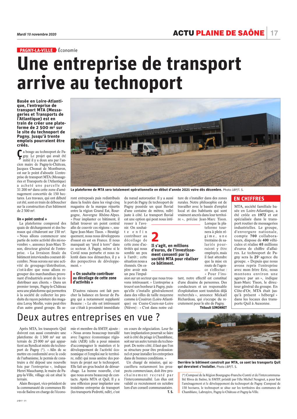 Une Entreprise De Transport Arrive Au Technoport