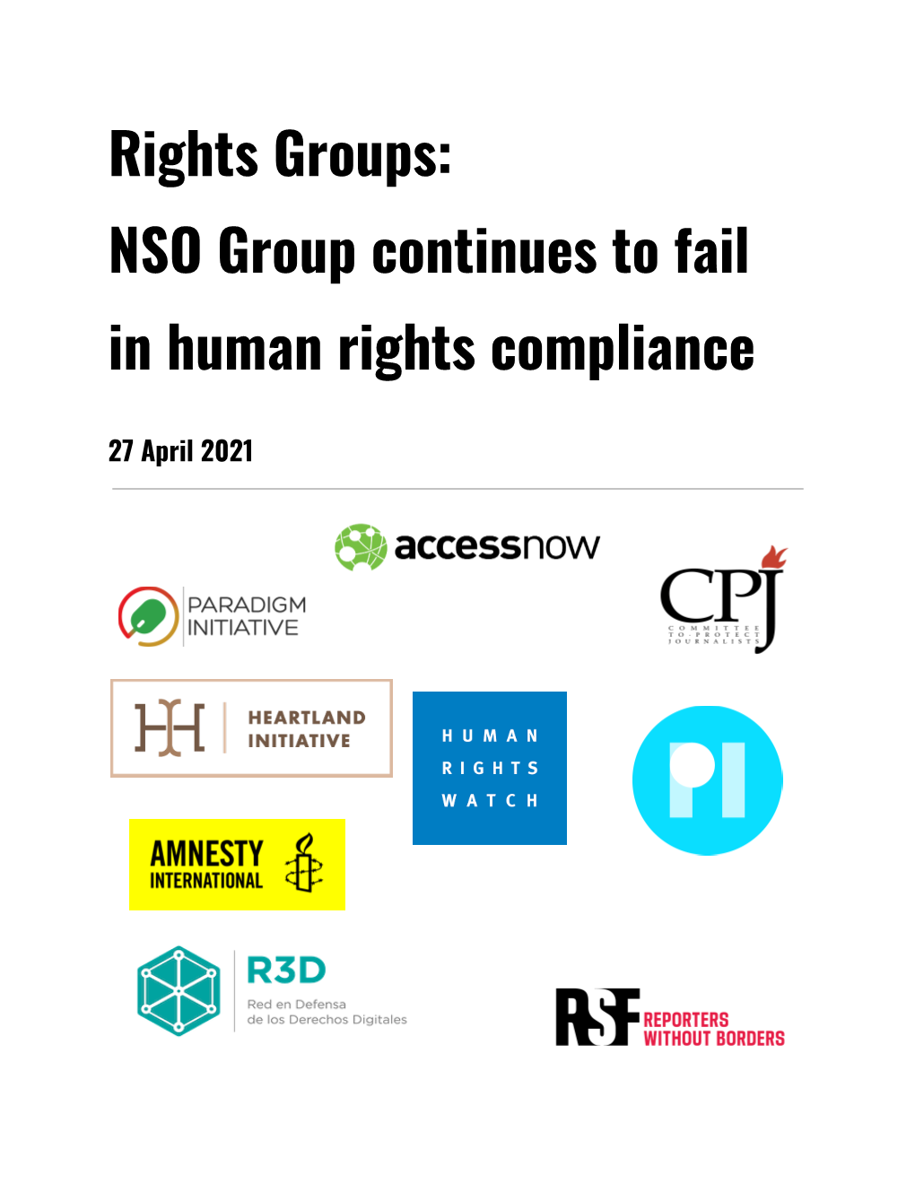 NSO Group Continues to Fail in Human Rights Compliance 27