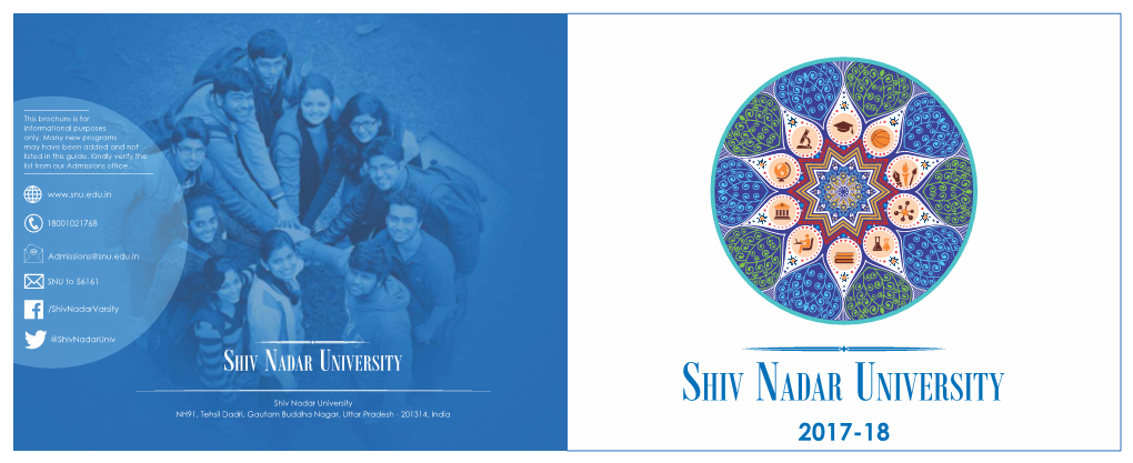 SNU Brochure All Pages Changes 10 Apr 2017.Cdr