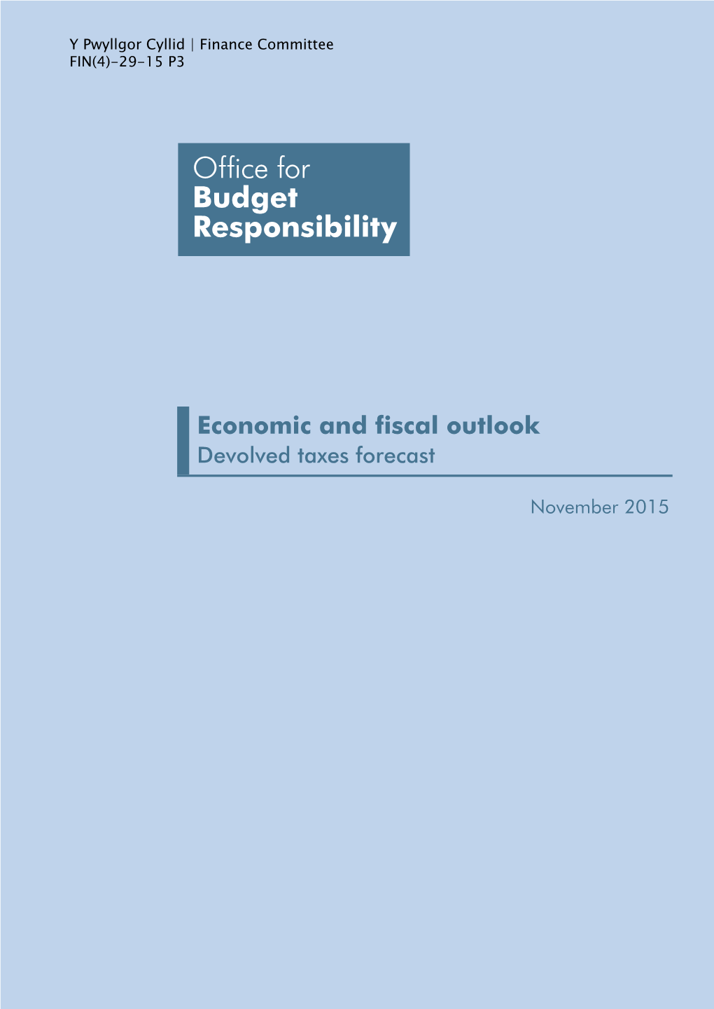 Devolved Taxes Forecast