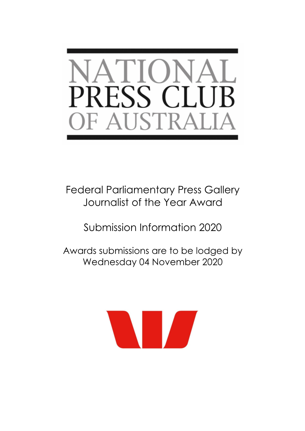 Federal Parliamentary Press Gallery Journalist of the Year Award