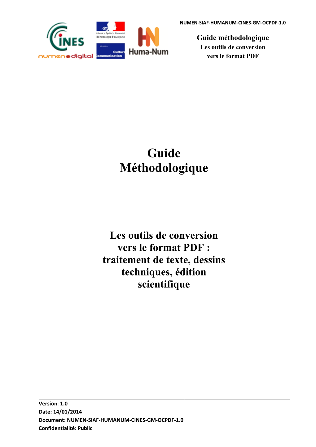 Guide Méthodologique Les Outils De Conversion Vers Le Format PDF