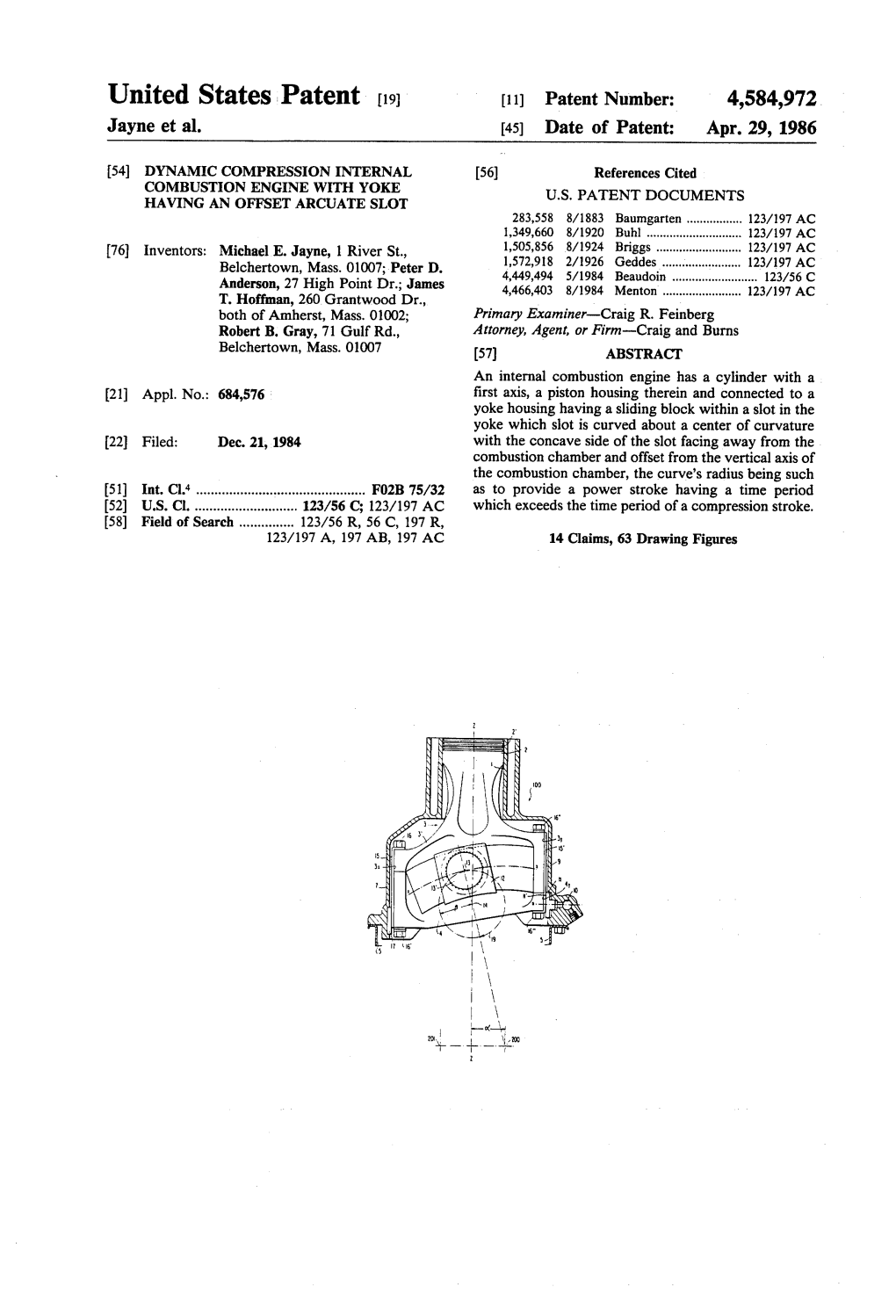 United States Patent (19) 11) Patent Number: 4,584,972