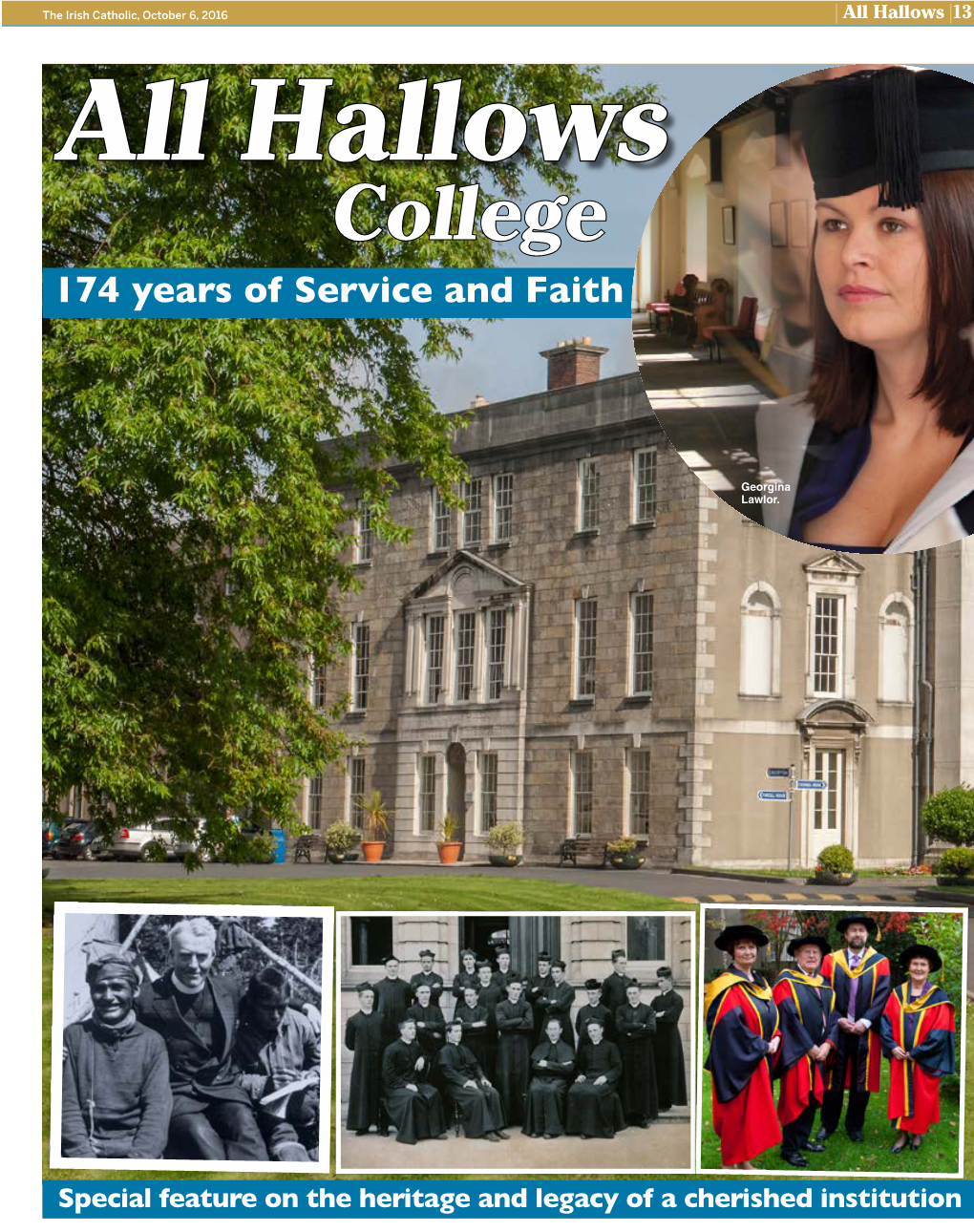 Hallows |13 All Hallows College 174 Years of Service and Faith