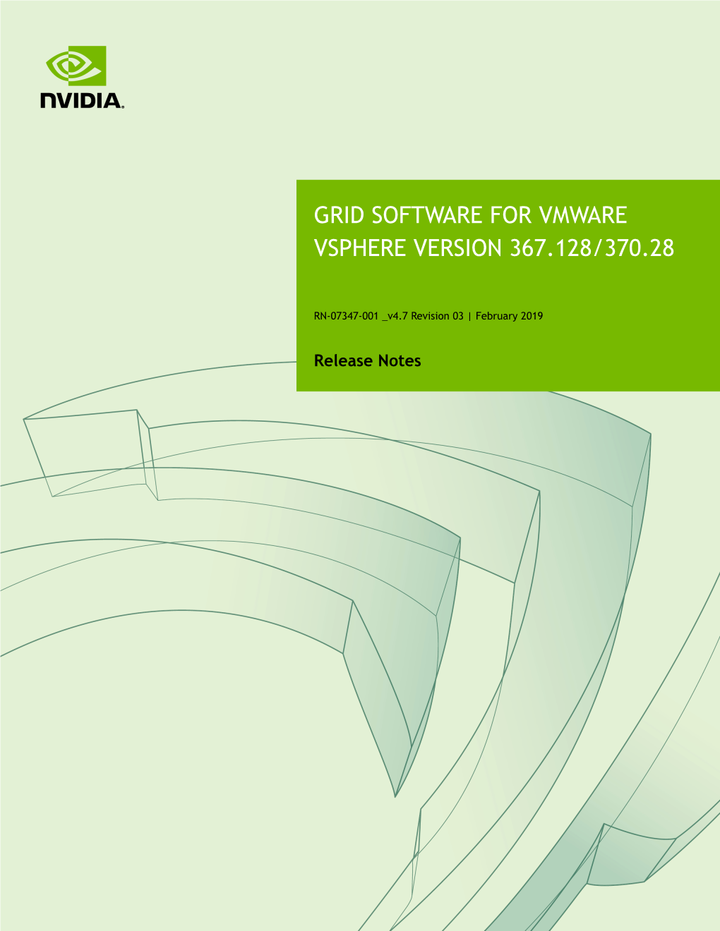 Grid Software for Vmware Vsphere Version 367.128/370.28