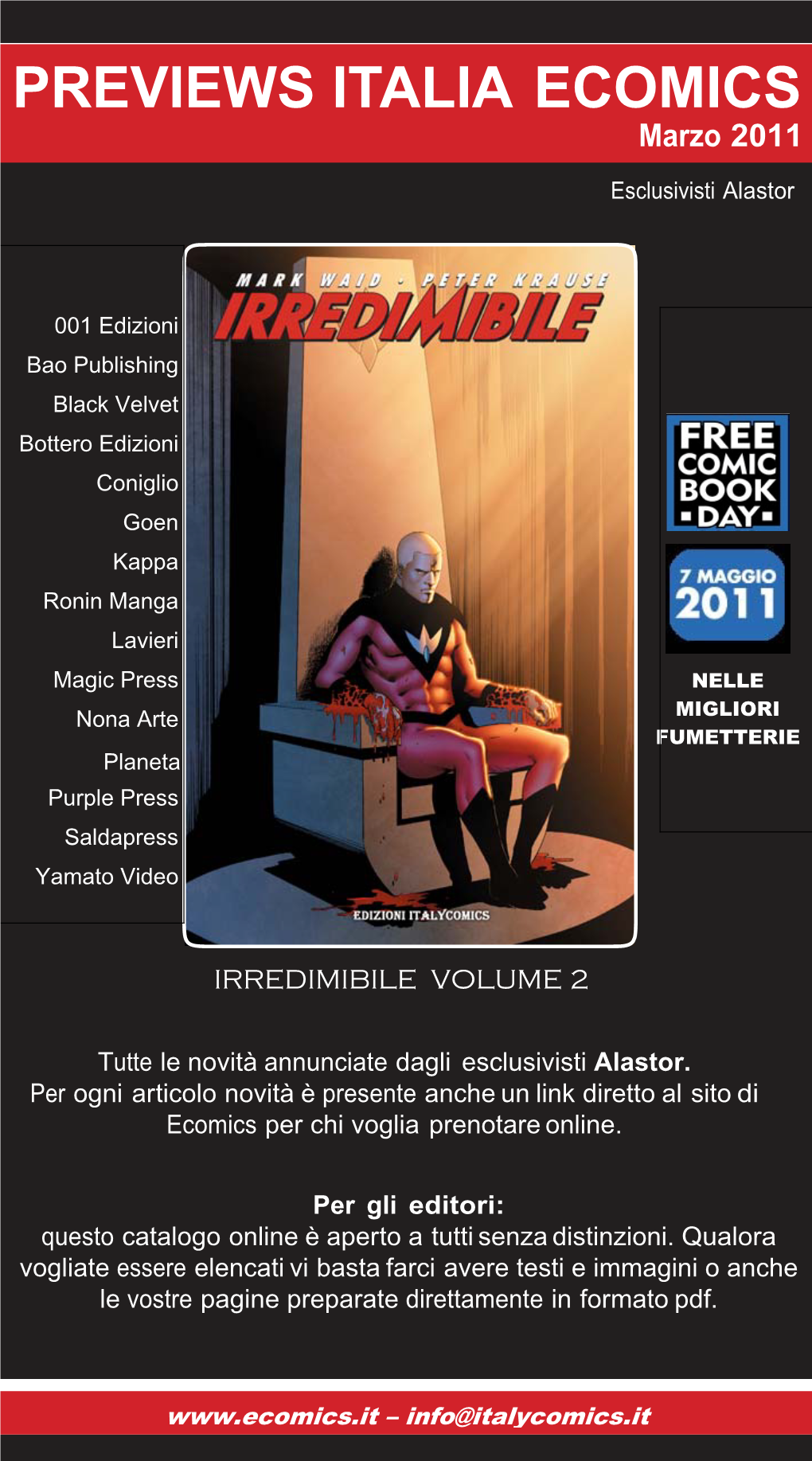 PREVIEWS ITALIA ECOMICS Marzo 2011