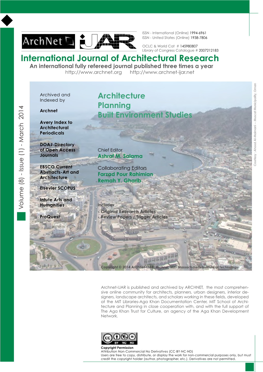 International Journal of Architectural Research