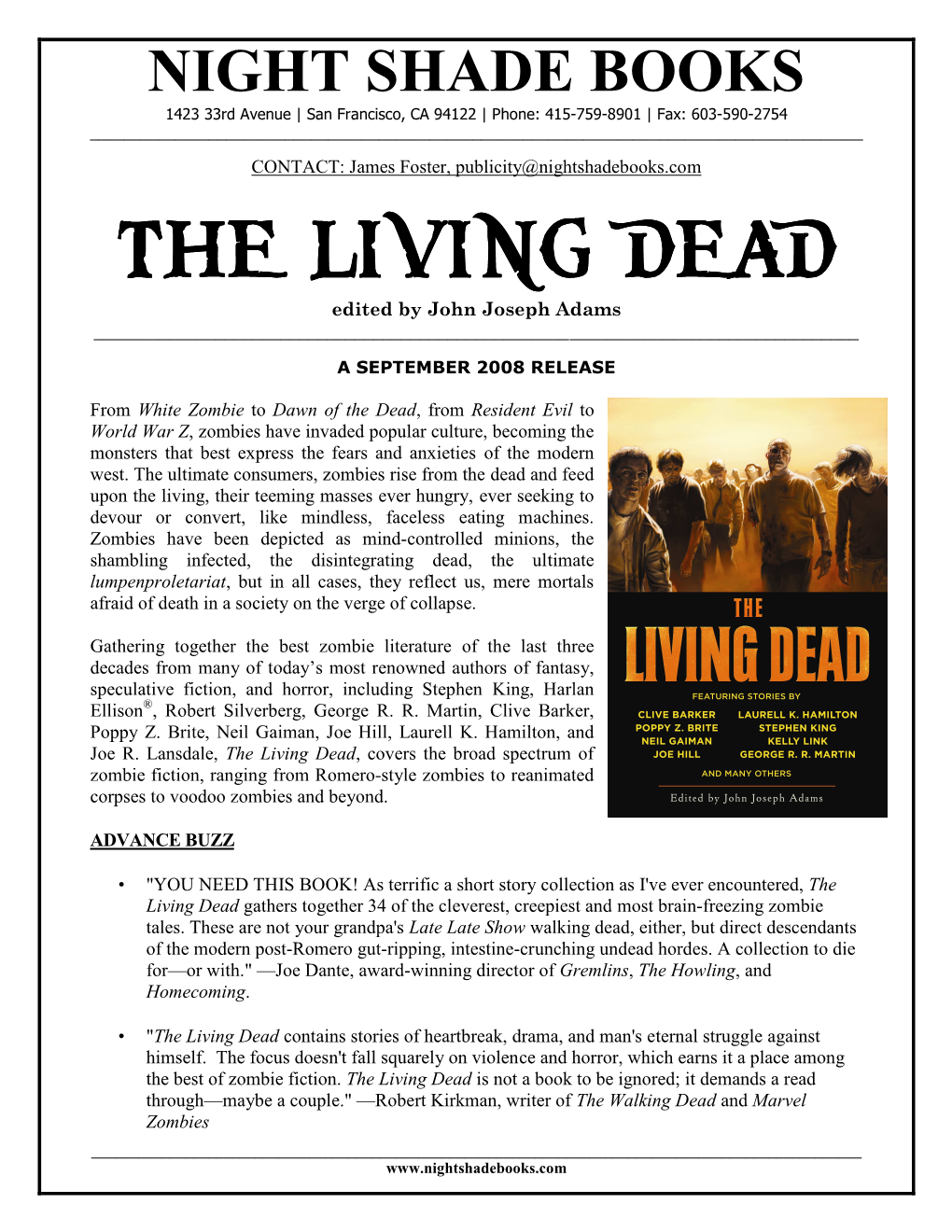 PR-The Living Dead