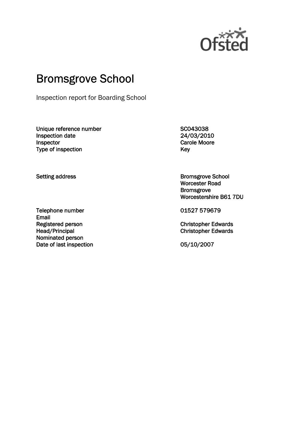 Bromsgrove School Bromsgrove School