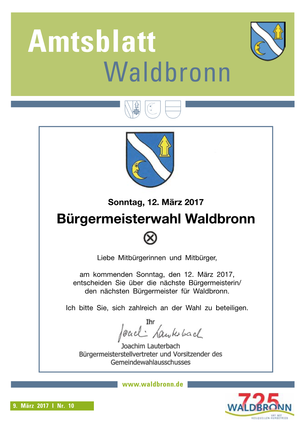 Bürgermeisterwahl Waldbronn