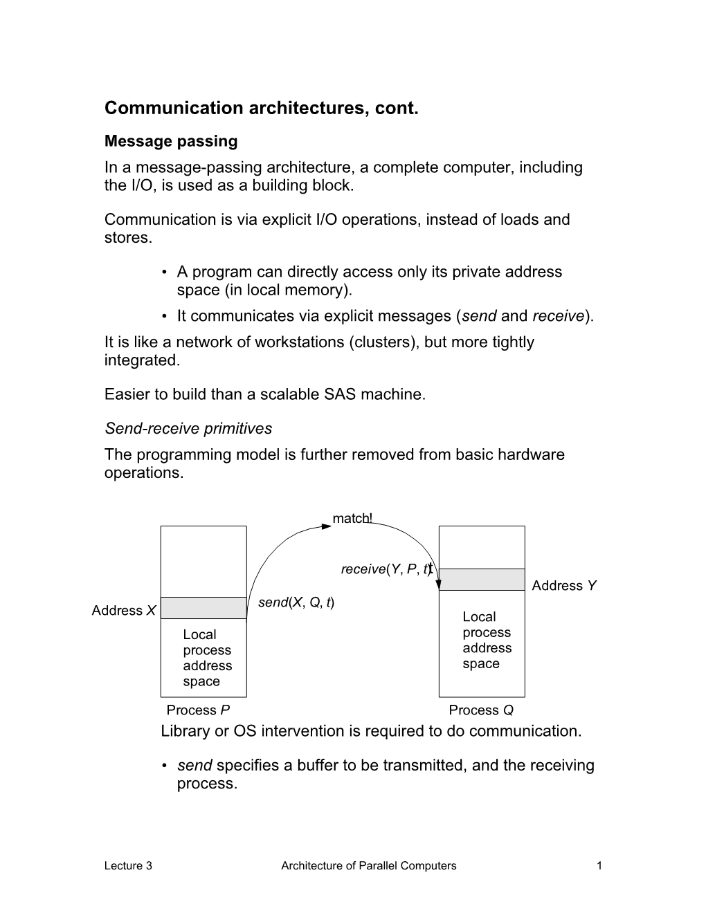 Why Parallel Architecture s3