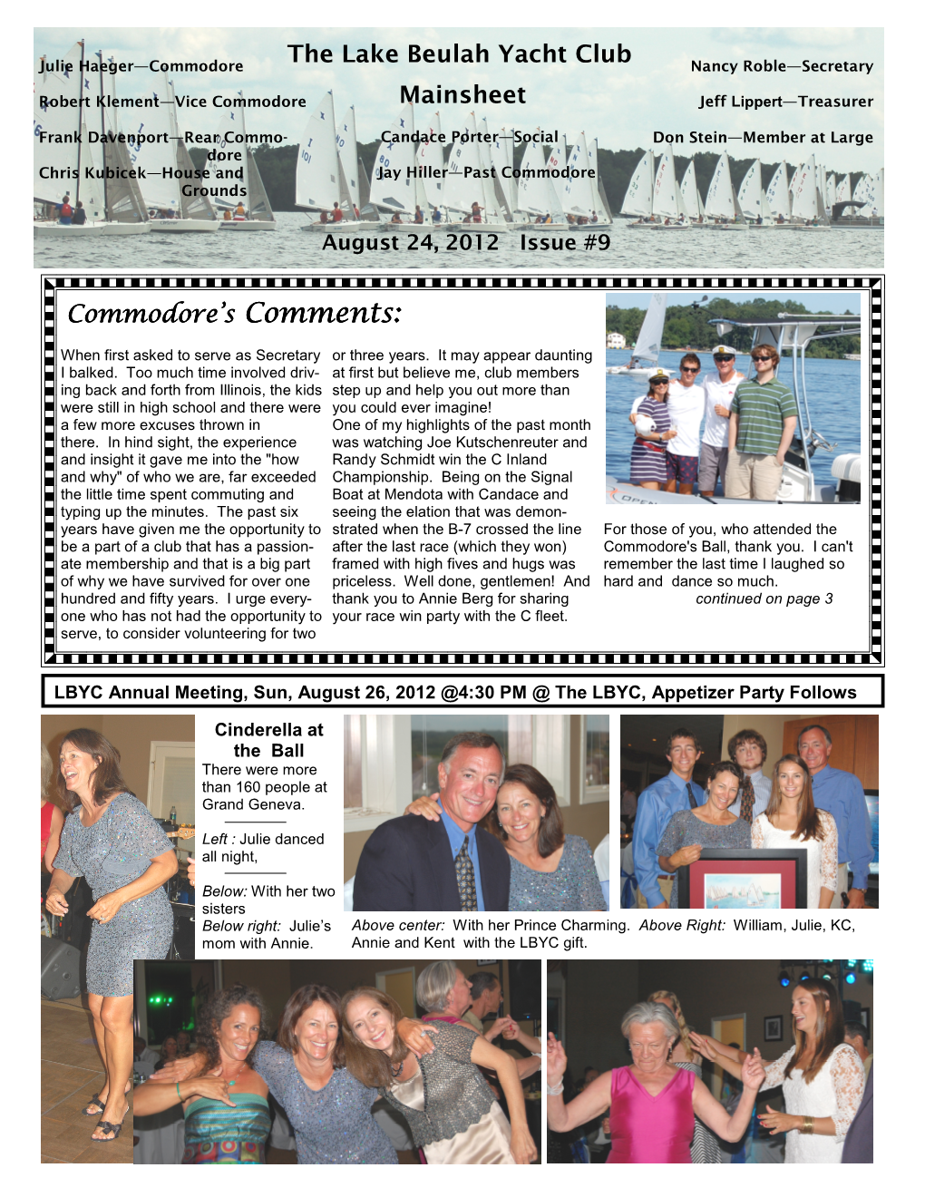 Mainsheet August 24, 2012