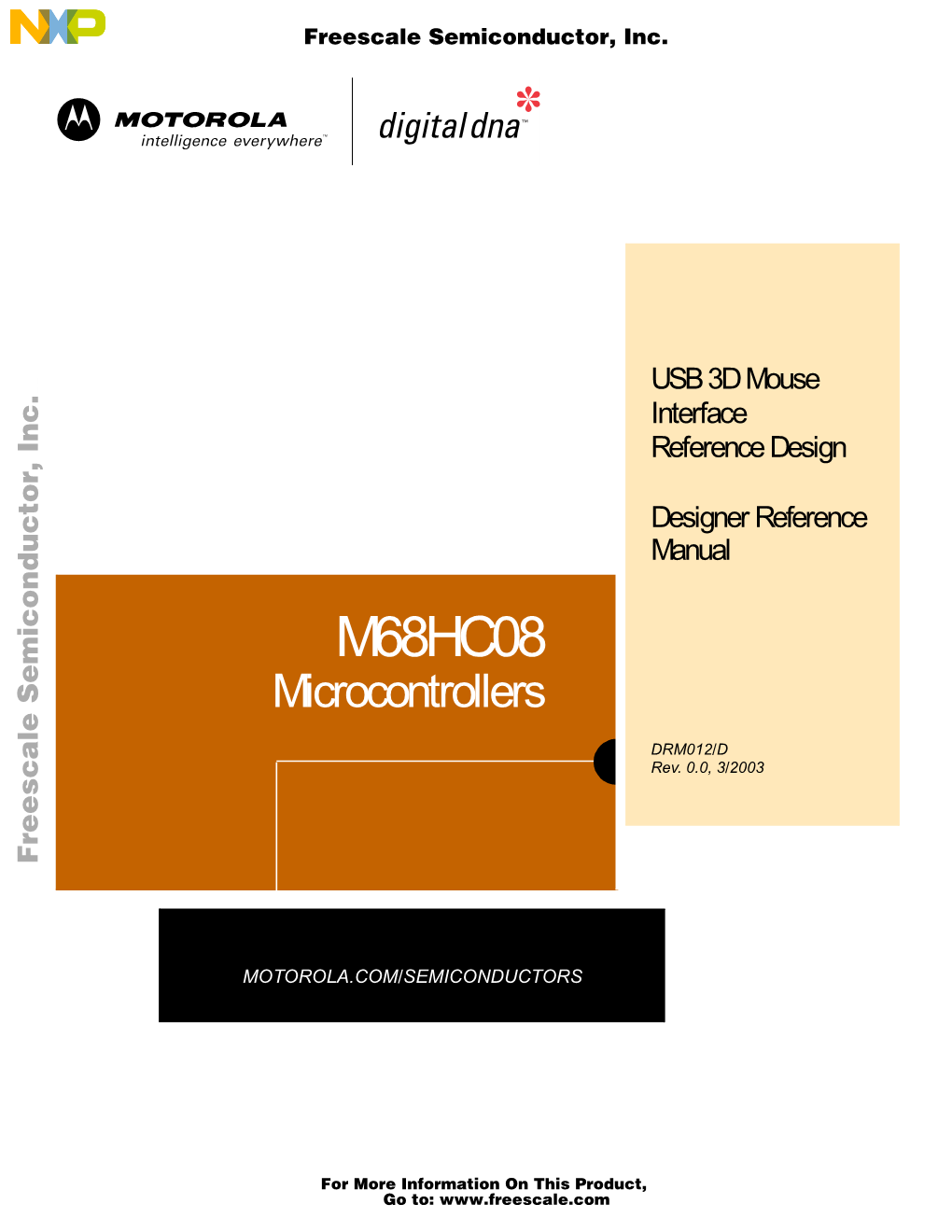 DRM012, USB 3D Mouse Interface Reference Design