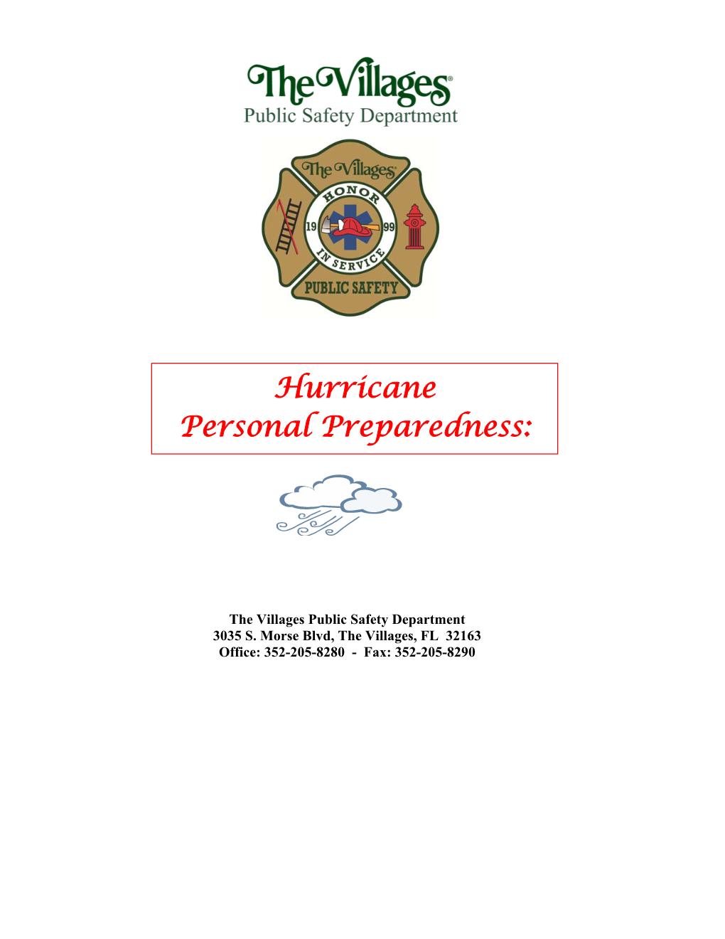 Hurricane Personal Preparedness