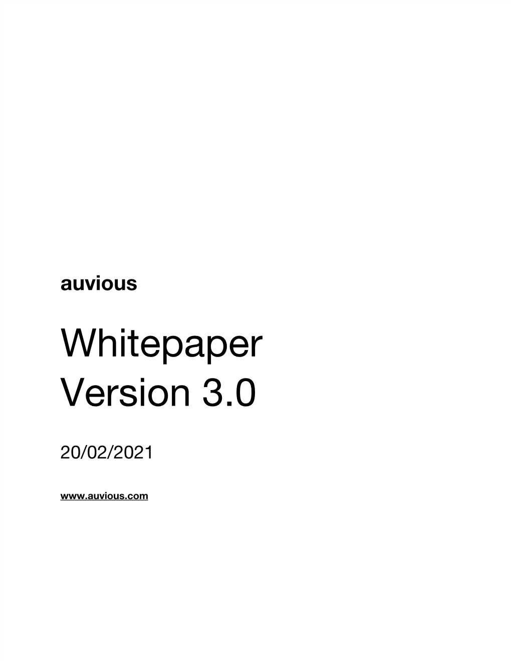 Whitepaper Version 3.0