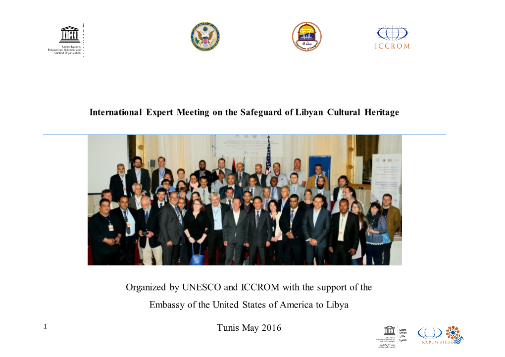 International Expert Meeting on the Safeguard of Libyan Cultural Heritage