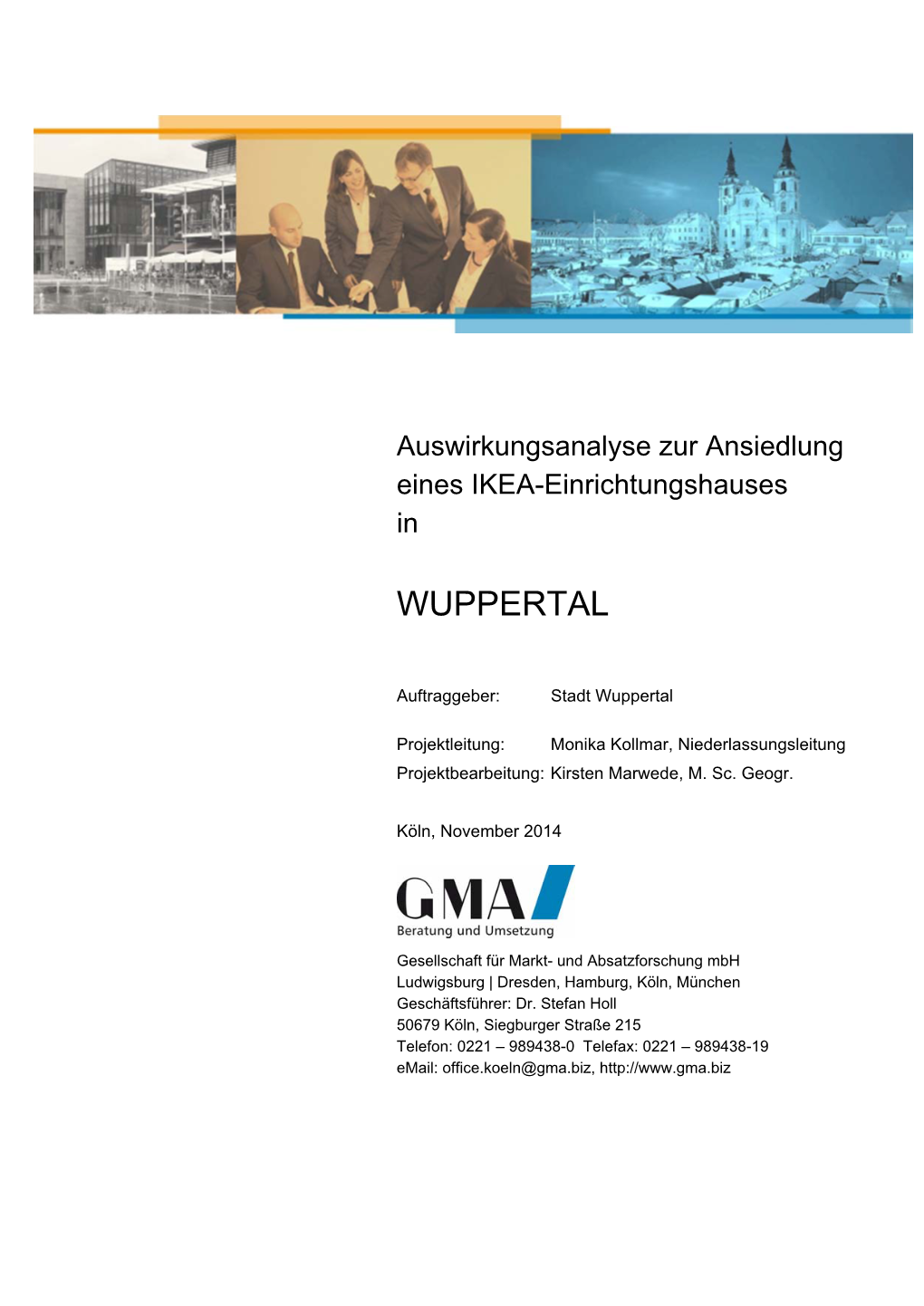 Auswirkungsanalyse Zur Ansiedlung Eines IKEA-Einrichtungshauses In