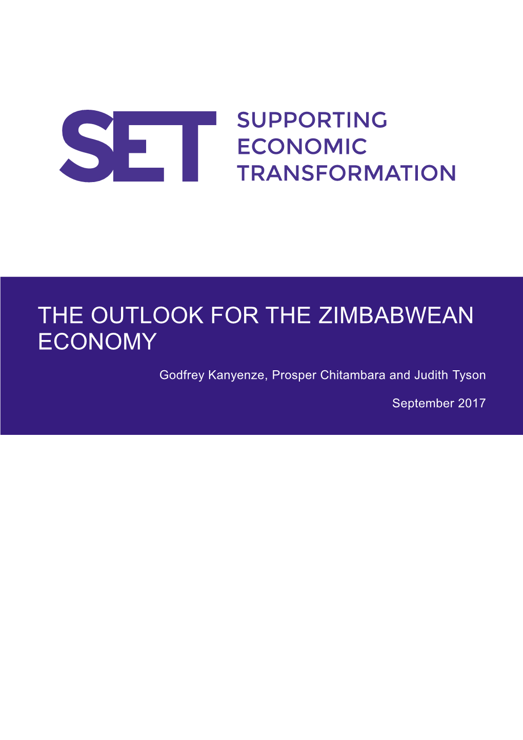 The Outlook for the Zimbabwean Economy