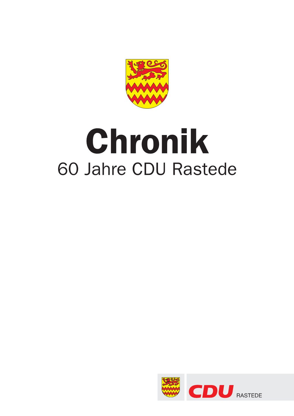 Chronik 60 Jahre CDU Rastede