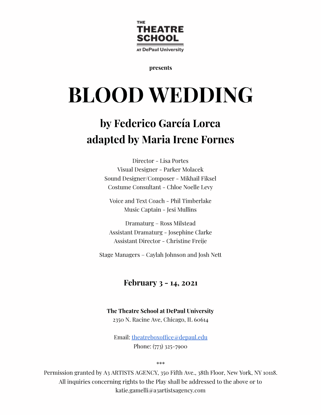 Blood Wedding