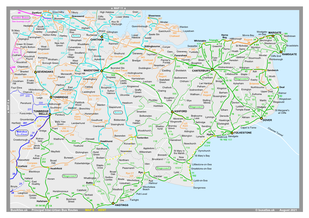 © Busatlas.Uk August 2021 Busatlas.Uk Principal Inter-Urban Bus