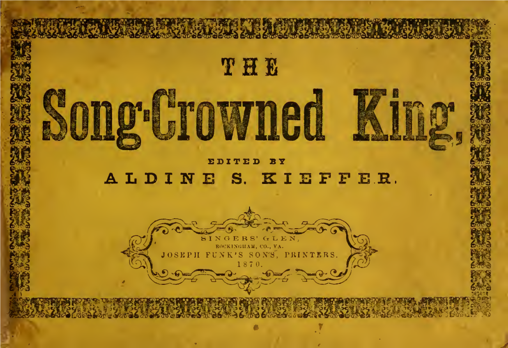 Song-Crowned King : a Collection of New and Beautiful Music, Original