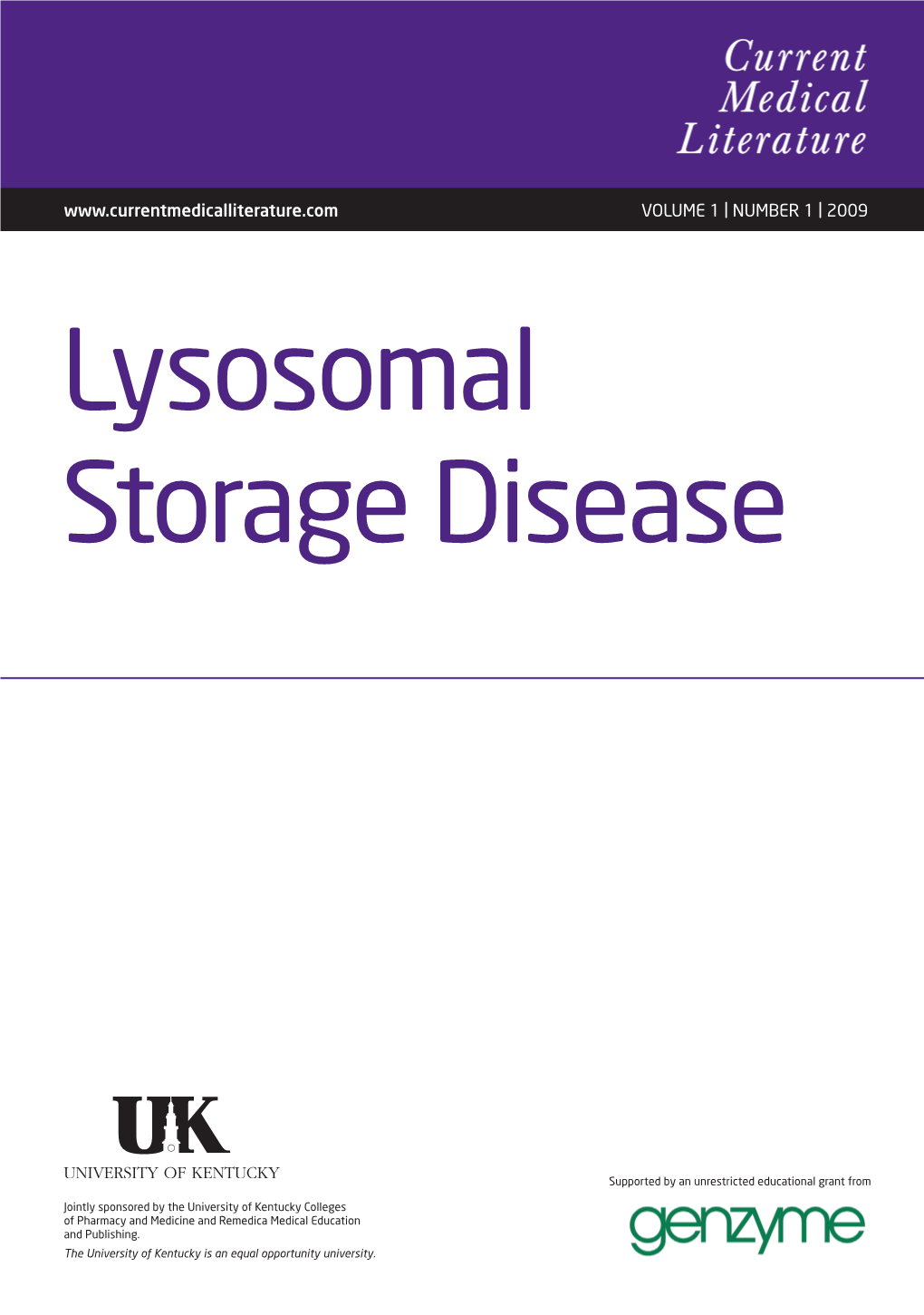 Lysosomal Storage Disease