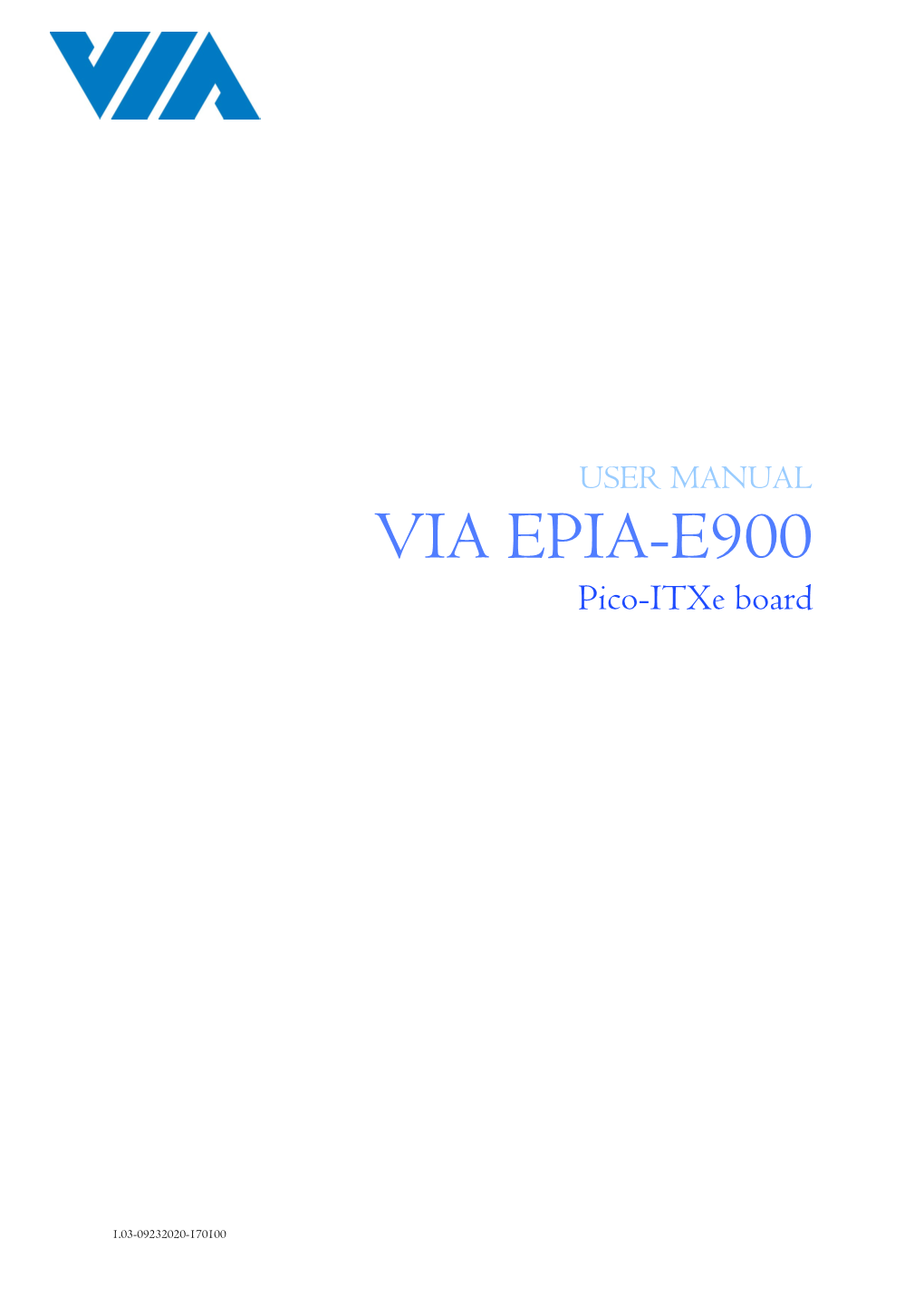 VIA EPIA-E900 Pico-Itxe Board