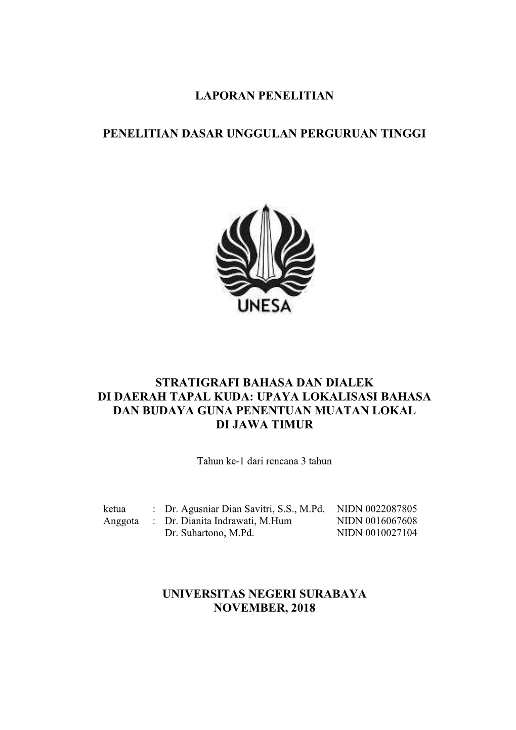 Stratigrafi Bahasa Dan Dialek Di Daerah Tapal Kuda: Upaya Lokalisasi Bahasa Dan Budaya Guna Penentuan Muatan Lokal Di Jawa Timur