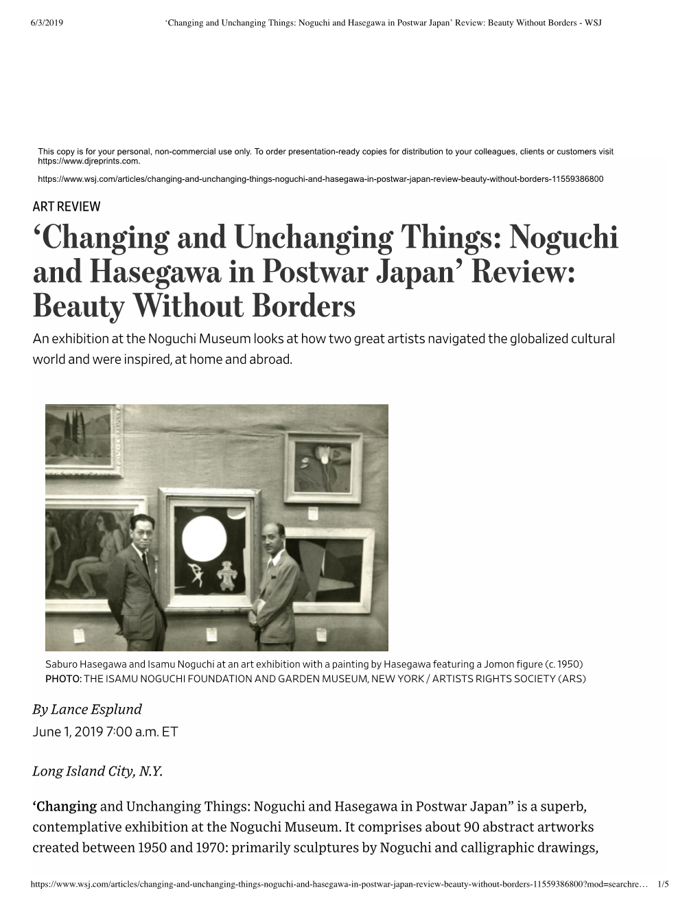 Noguchi and Hasegawa WSJ 3 June 2019