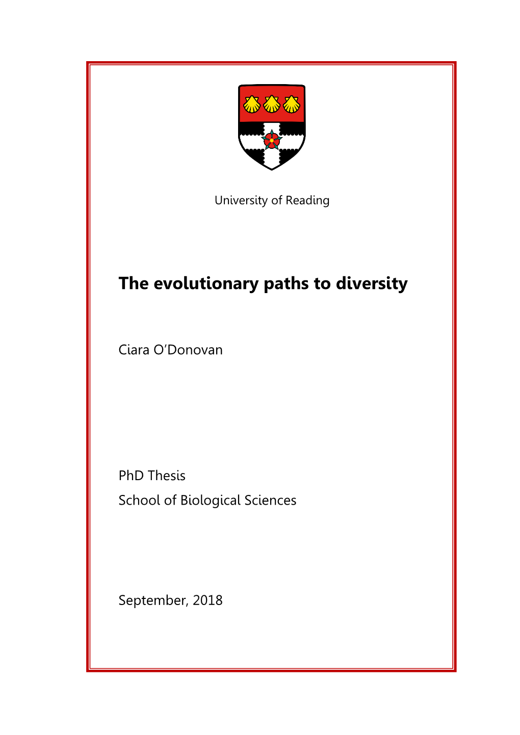 The Evolutionary Paths to Diversity