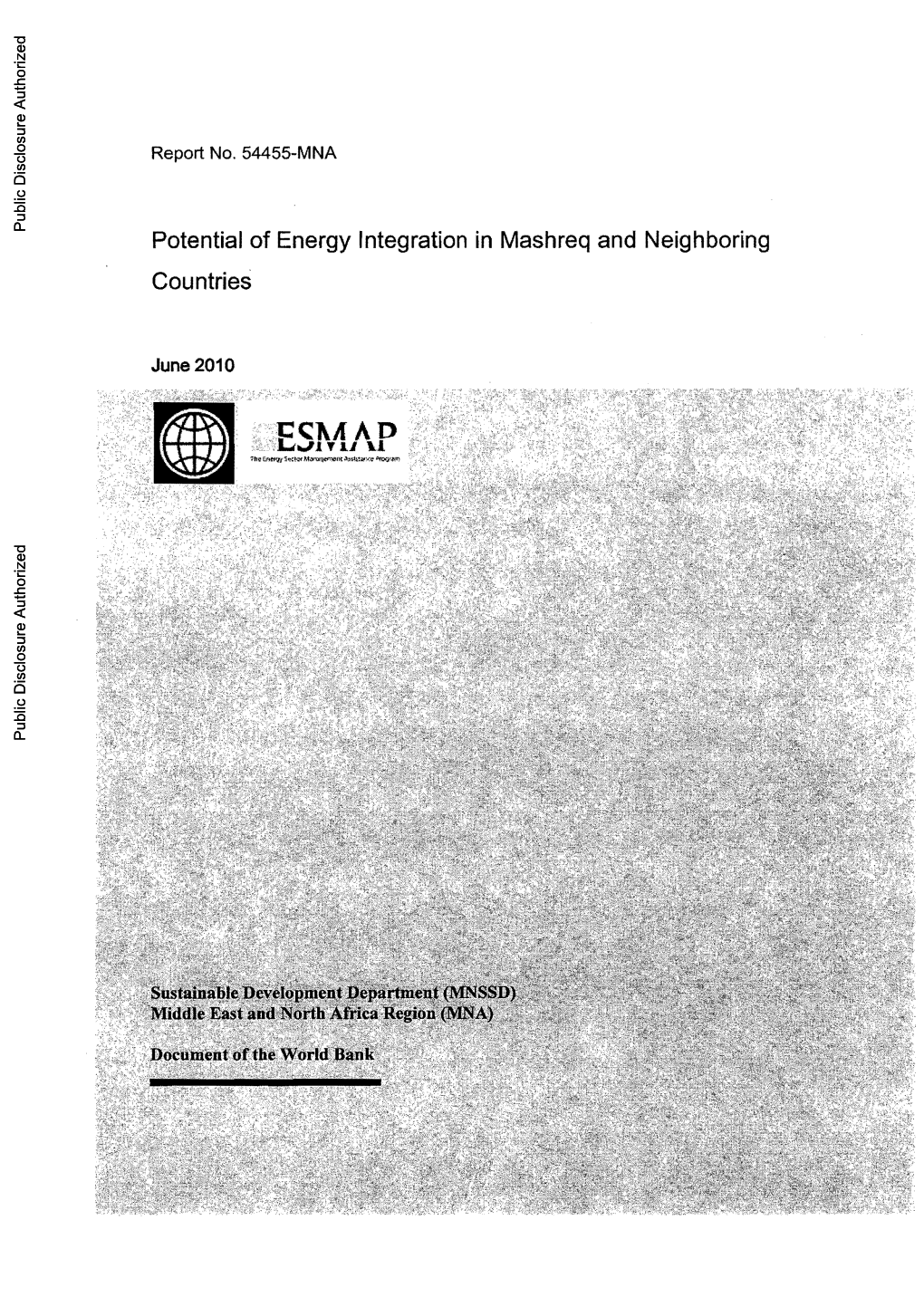 Potential of Energy Integration in Mashreq and Neighboring Countries