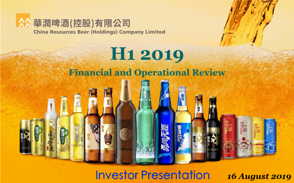 H1 2019 Financial and Operational Review