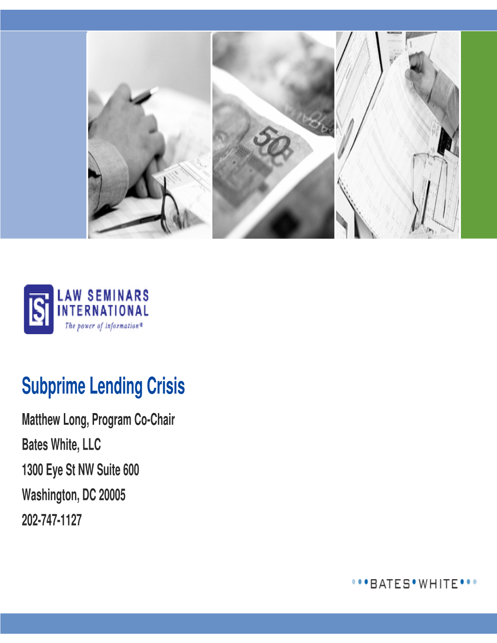 Subprime Lending Crisis